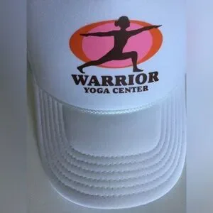 Urban Outfitters Warrior Yoga Center Trucker Hat White Cap Unisex NWT NEW Urban Outfitters Warrior Yoga Studio | Mercari main image 4
